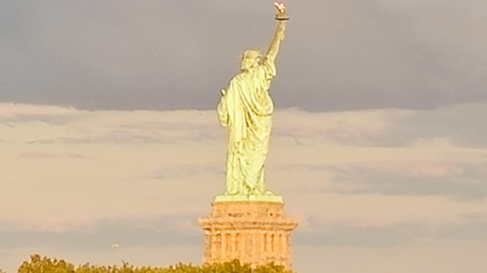 Statue of Liberty at dusk