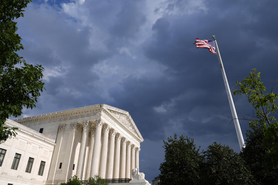 The Supreme Court in Washington, Sunday, June 30, 2024. (AP Photo/Susan Walsh)