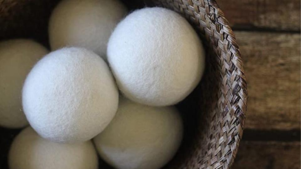 These dryer balls are eco-friendly and super soft.