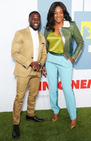 <p>Don Arnold/WireImage</p> Kevin Hart and Tiffany Haddish on June 6, 2019