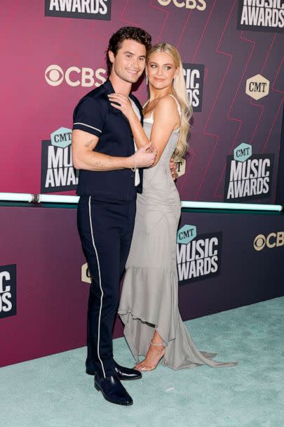 PHOTO: Chase Stokes and Kelsea Ballerini attend the 2023 CMT Music Awards at Moody Center on April 2, 2023 in Austin, Texas. (Jason Kempin/Getty Images)