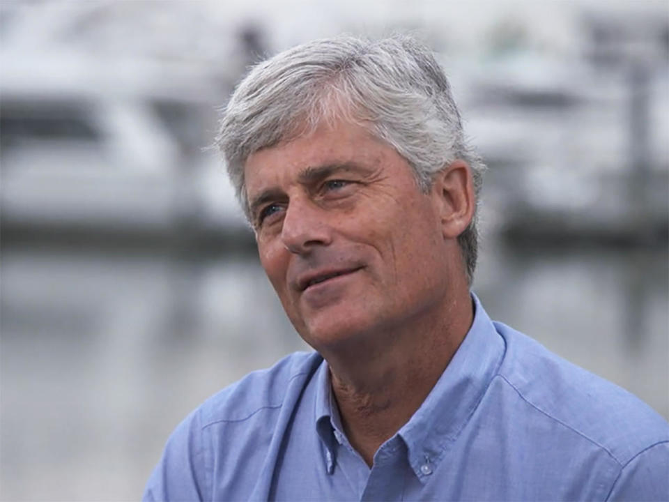OceanGate CEO Stockton Rush, who was behind the creation of the Titan submersible, in summer 2022. Rush and four others were killed during a dive to the wreck of the Titanic in June 2023.   / Credit: CBS News