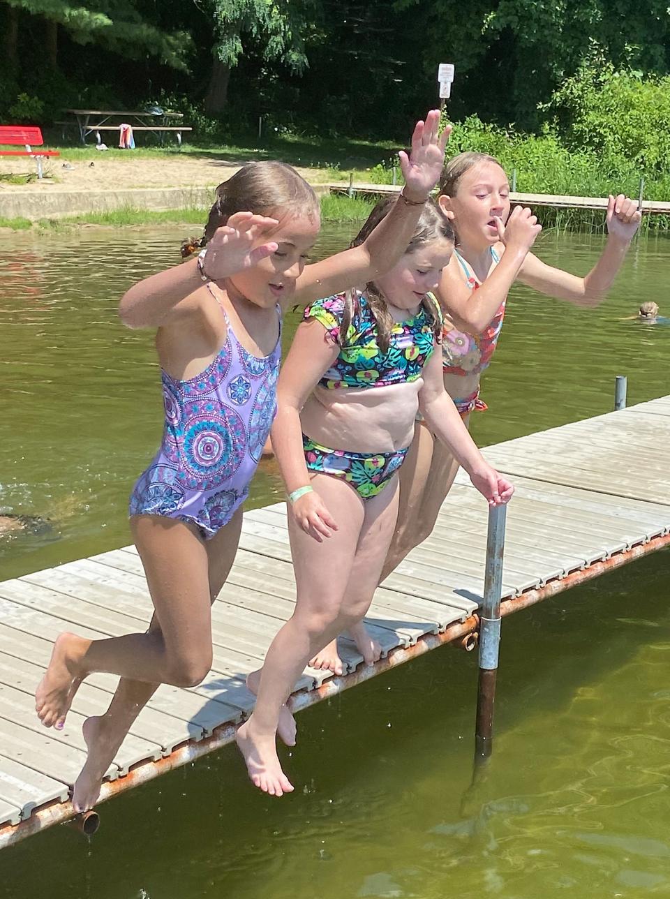 Swimming is a favorite activity of day campers.