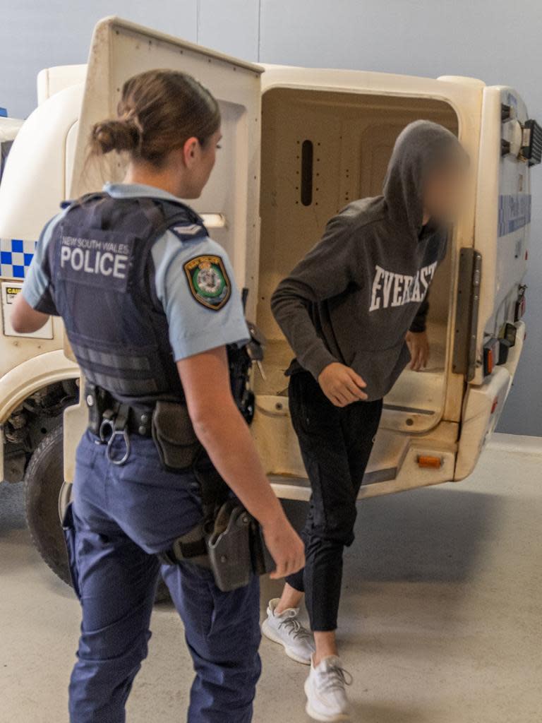 Five teens faced court on Thursday after being charged with extremism and terrorism offences. Picture: NSW Police