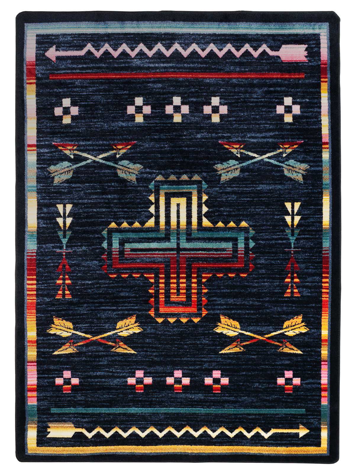 Cobalt Creek Rugs Shoot Me Straight Multicolor Rug