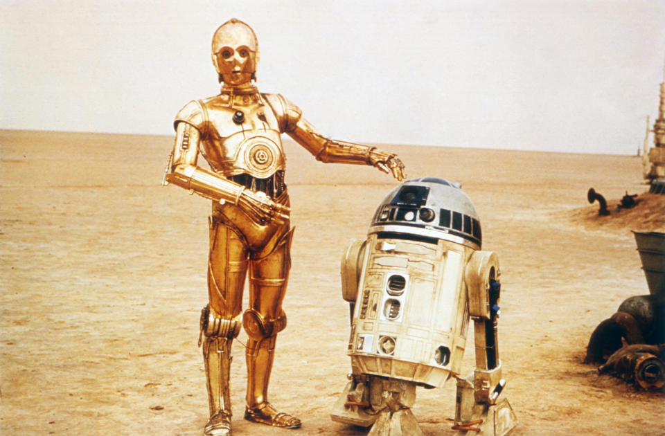 A Star Wars scene featuring C3PO and R2D2<span class="copyright">ullstein bild via Getty Images</span>