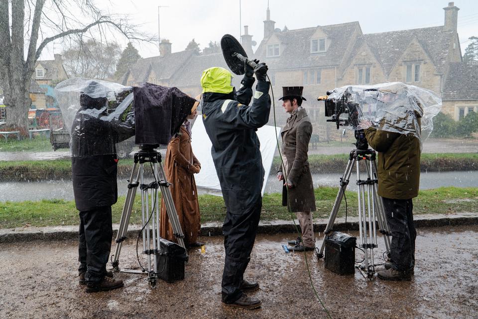 Filming in Lower Slaughter