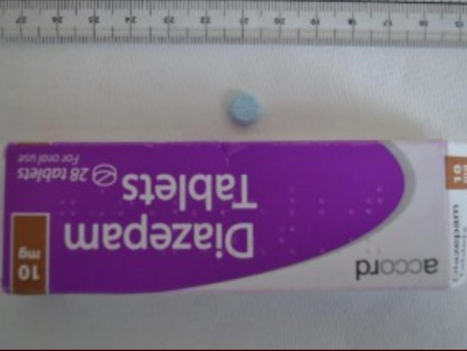 A drug sold as diazepam tested positive for a dangerous nitazene, the Wedinos drug testing service found (Wedinos)