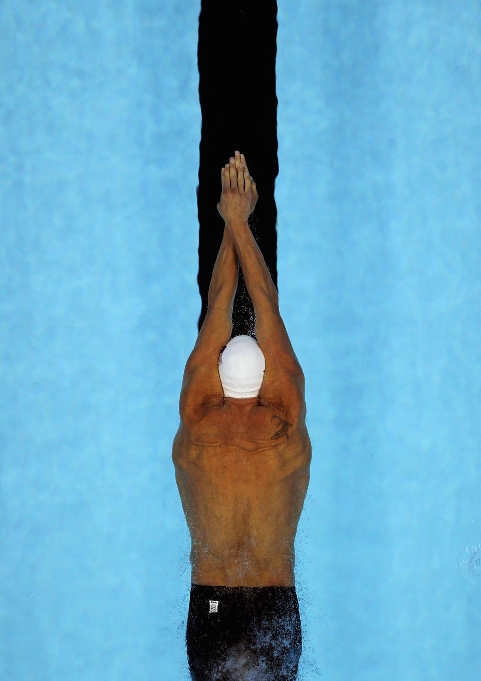 Ryan Lochte of the United States competes in heat five of the Men's 400m Individual Medley heats during Day Sixteen of the 14th FINA World Championships at the Oriental Sports Center on July 31, 2011 in Shanghai, China. (Photo by Ezra Shaw/Getty Images)