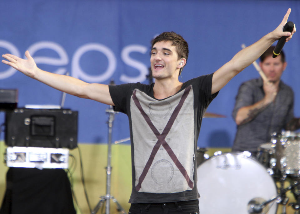 **FILE PHOTO** Tom Parker of The Wanted Has Passed Away at 33. August 24, 2012: Tom Parker of The Wanted performs at the Good Morning America Concert Series at Rumsey Playfield Central Park in New York City. © RW/MediaPunch Inc. /IPX