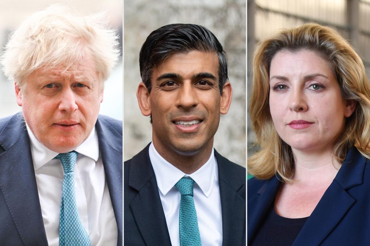 Boris Johnson; Rishi Sunak; Penny Mordaunt