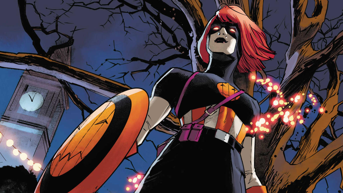 See Hallows' Eve use her masks to become a spooky Captain America