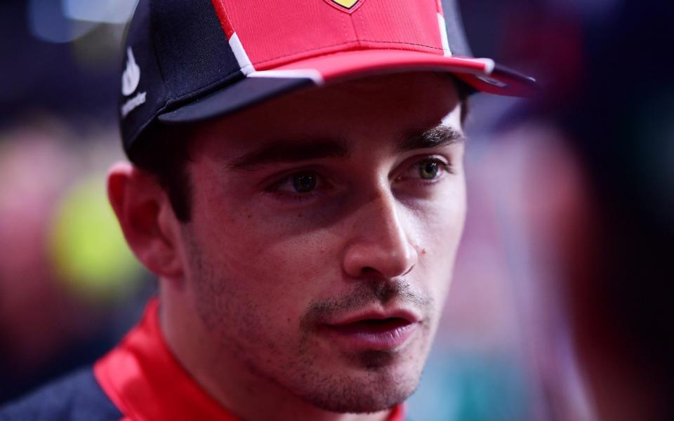 Second placed qualifier Charles Leclerc of Monaco and Ferrari looks on in parc ferme during qualifying ahead of the F1 Grand Prix of Saudi Arabia at Jeddah Corniche Circuit on March 18, 2023 in Jeddah, Saudi Arabia - Getty Images/ Mario Renzi 