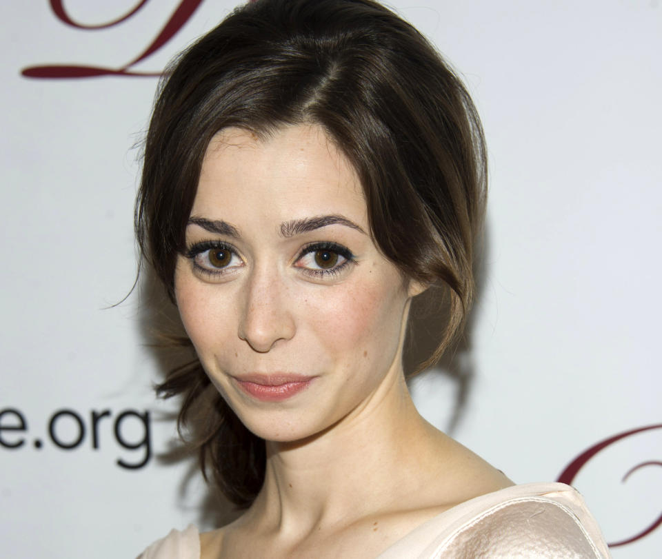 FILE - This May 18, 2012 file photo shows actress Cristin Milioti at the 78th Annual Drama League Awards in New York. Milioti is nominated for a Tony Award for best actress in a musical for her role in "Once." The Tony Awards will be held on Sunday, June 10 on CBS. (AP Photo/Charles Sykes)