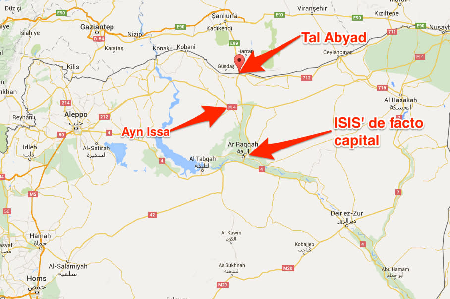 ISIS Syria map