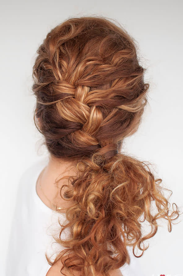 Curly Side Braid