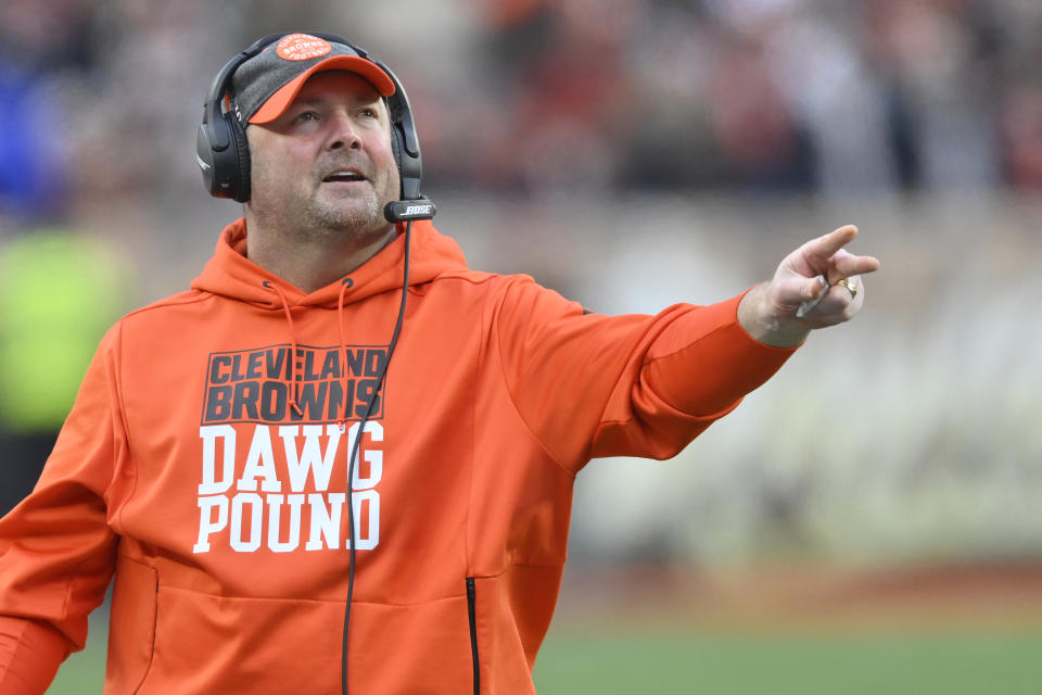 Freddie Kitchens led the Cleveland Browns to a 6-10 record during his lone season in charge. Now he's headed back to the college ranks. (AP Photo/David Richard)