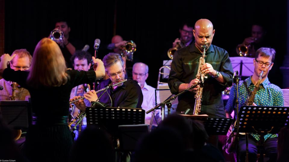 The Maria Schneider Orchestra at work.