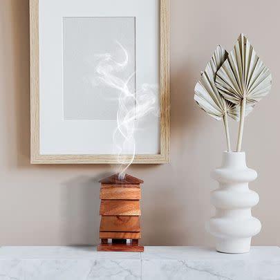 This beehive incense burner will bring woodland vibes to your abode