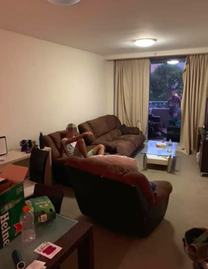 The shared living room doesn’t seem too appealing. Source: Facebook