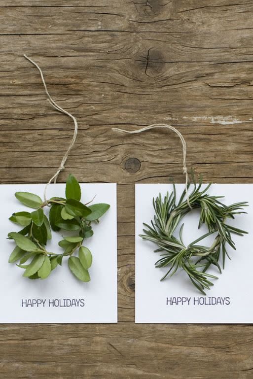 Mini Wreath Holiday Cards