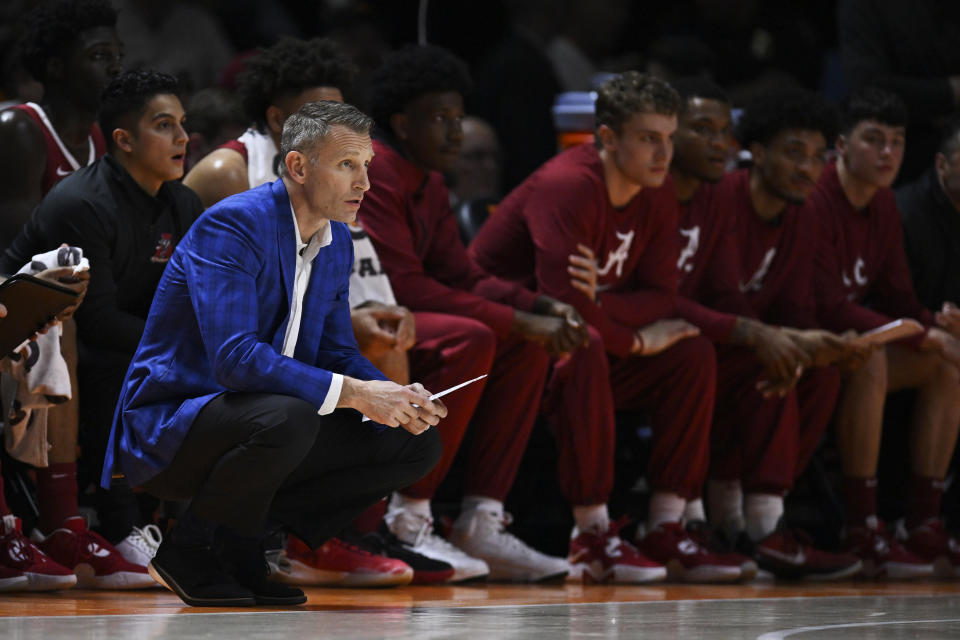 Head coach Nate Oats of the Alabama Crimson Tide