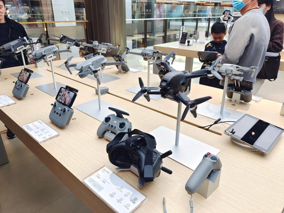 DJI drones in Shanghai China