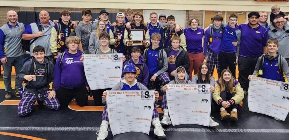The Bronson Vikings wrapped up the Big 8 conference championship Saturday at the Big 8 meet held at Quincy High School