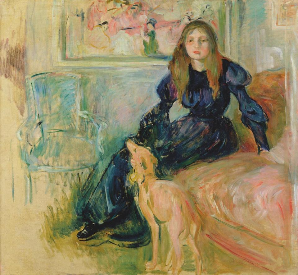 Julie Manet with her Greyhound Laerte , 1893 (Musée Marmottan Monet, Paris)