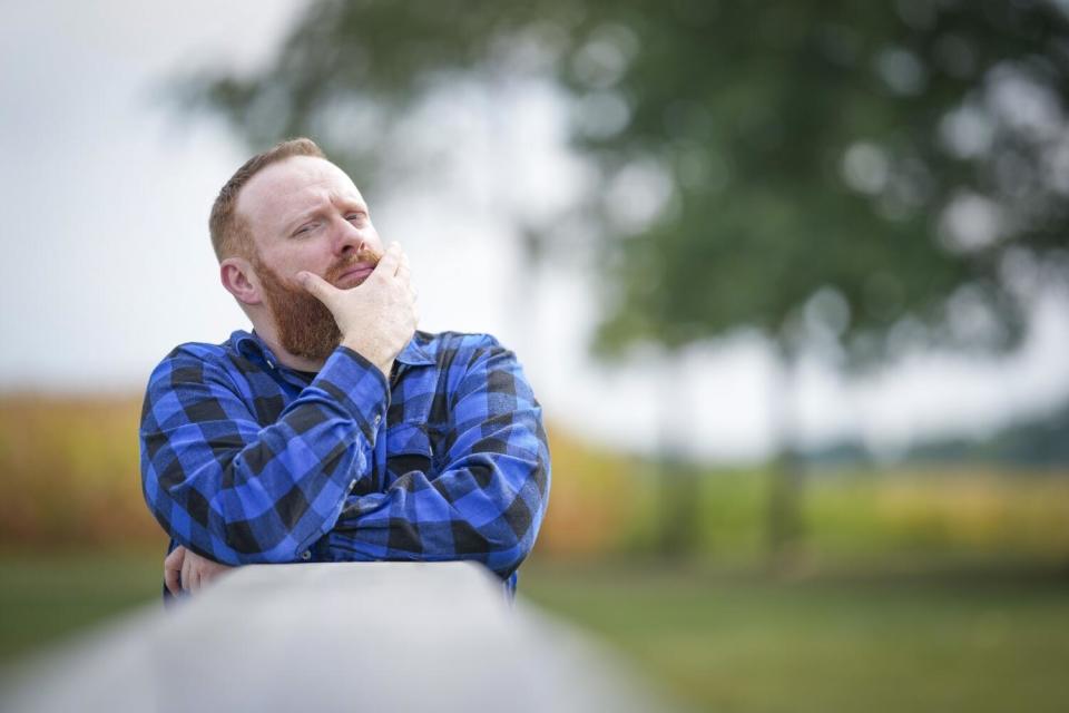 Brent Terhune poses for a portrait in Indiana.