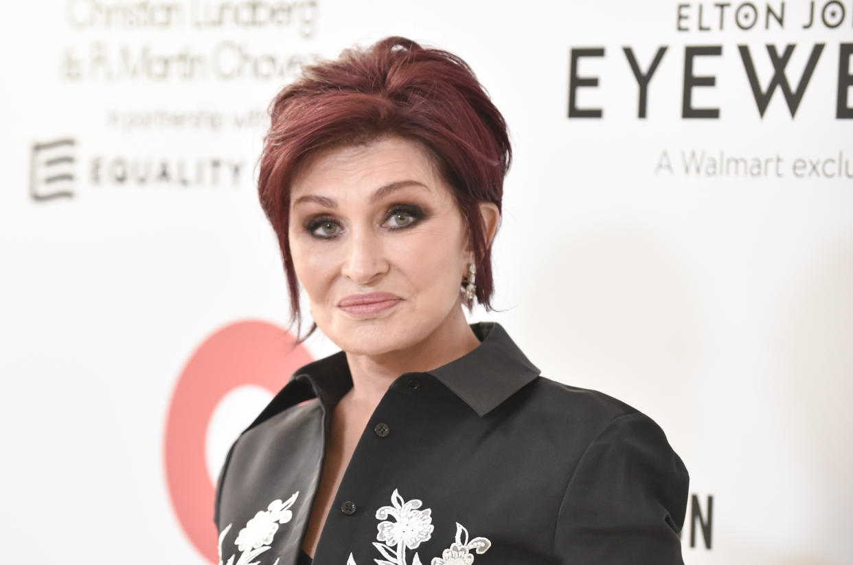 WEST HOLLYWOOD, CALIFORNIA - MARCH 27: Sharon Osbourne attends Elton John AIDS Foundation's 30th Annual Academy Awards Viewing Party on March 27, 2022 in West Hollywood, California. (Photo by Rodin Eckenroth/WireImage)