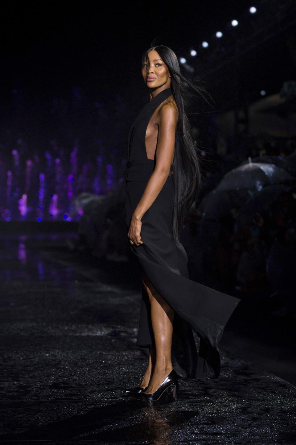 Naomi Campbell walks in the Boss Spring/Summer 2023 collection presentation on Wednesday, March 15, 2023.