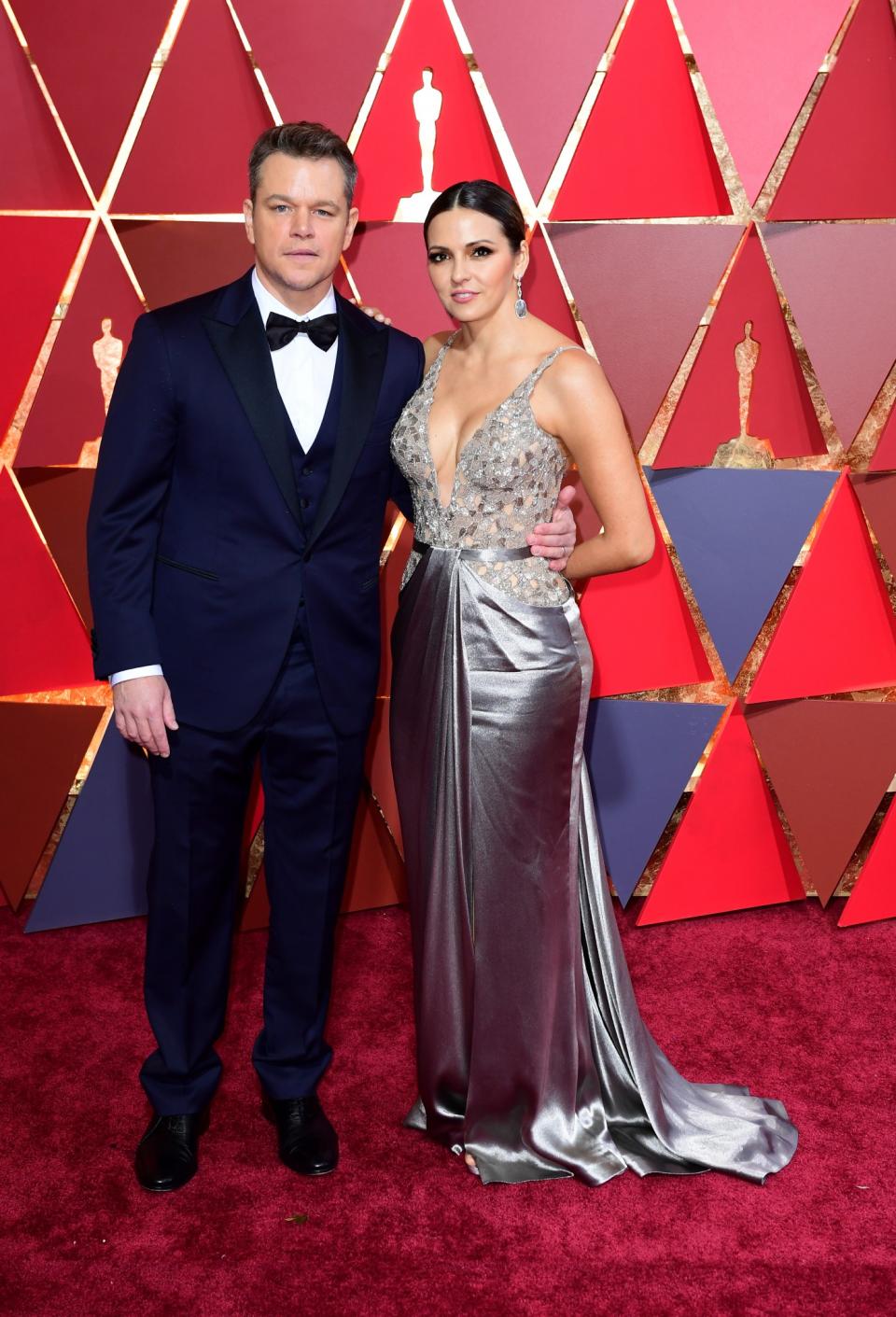 Matt Damon and Luciana Barroso