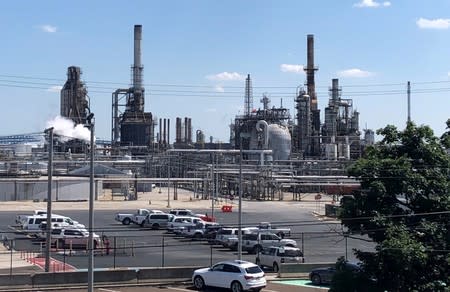 FILE PHOTO: The Philadelphia Energy Solutions oil refinery is shown following a recent fire that caused significant damage, in Philadelphia