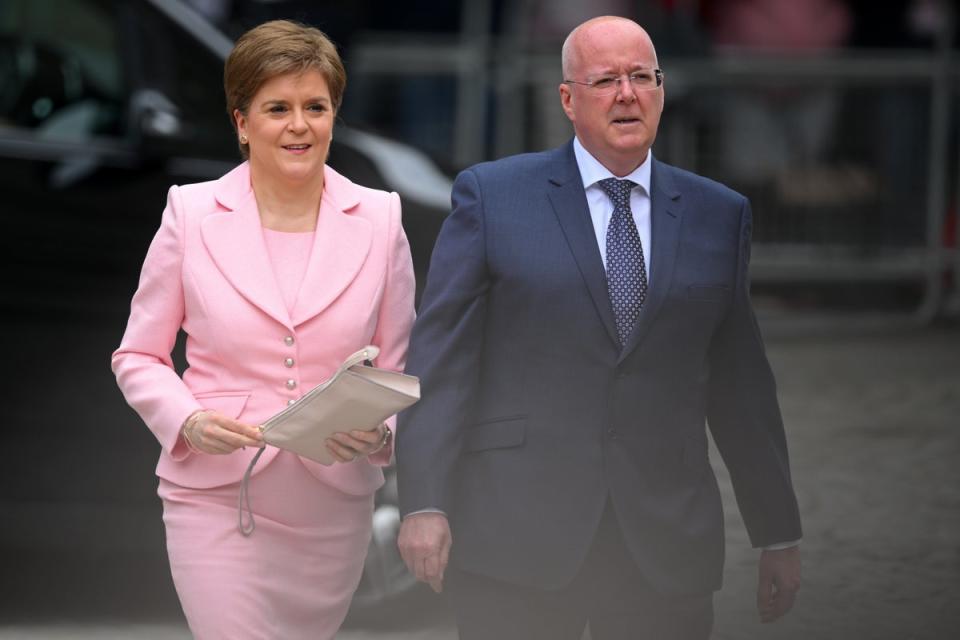 Ms Sturgeon and Mr Murrell stepped down from their respective roles within weeks of one another (PA)