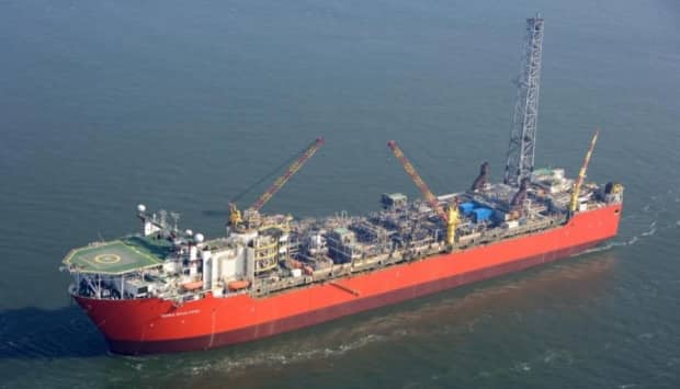 The Terra Nova floating production, storage and offloading vessel, seen here in a file photo, needs about $600 million in upgrades to get back up and running. (Canada-Newfoundland and Labrador Offshore Petroleum Board - image credit)