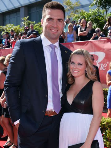 <p>Alberto E. Rodriguez/Getty </p> Joe Flacco and his wife Dana Flacco attend The 2013 ESPY Awards on July 17, 2013 in Los Angeles, California.