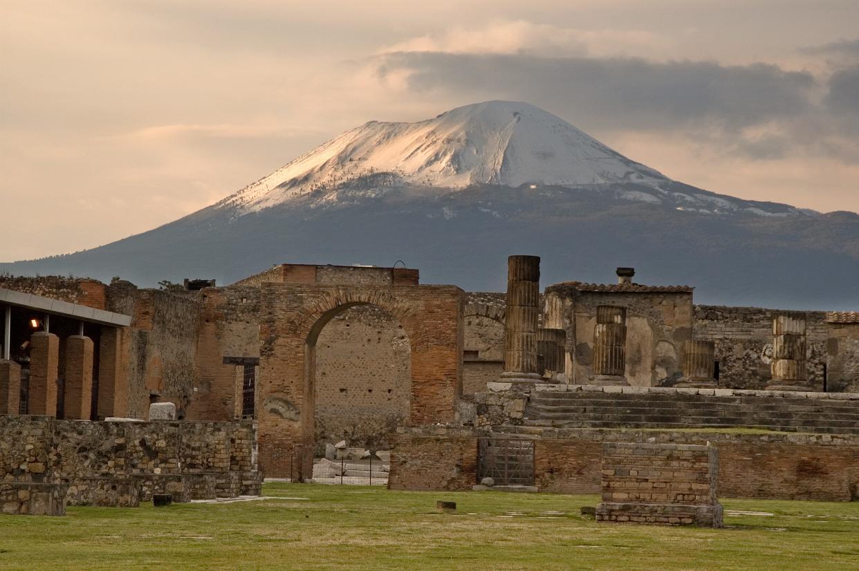 The Italian city of Pompeii experienced an earthquake on Feb. 5, 62 A.D.