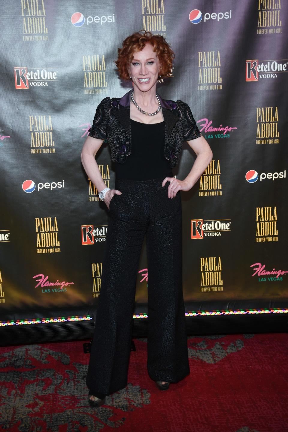 Comedian/actress Kathy Griffin attends the official opening of Paula Abdul's Flamingo Las Vegas residency "Paula Abdul: Forever Your Girl" at The Cromwell Las Vegas on October 24, 2019 in Las Vegas, Nevada.