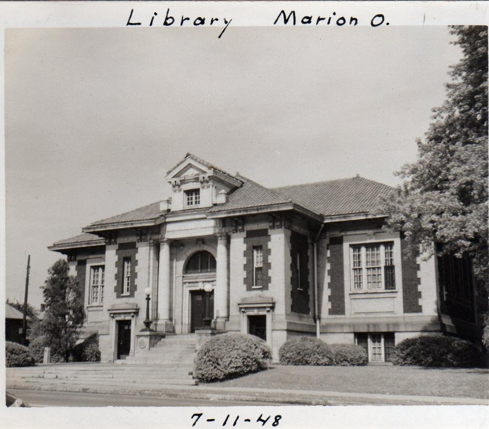 The Marion Public Library on South Main Street in 1948