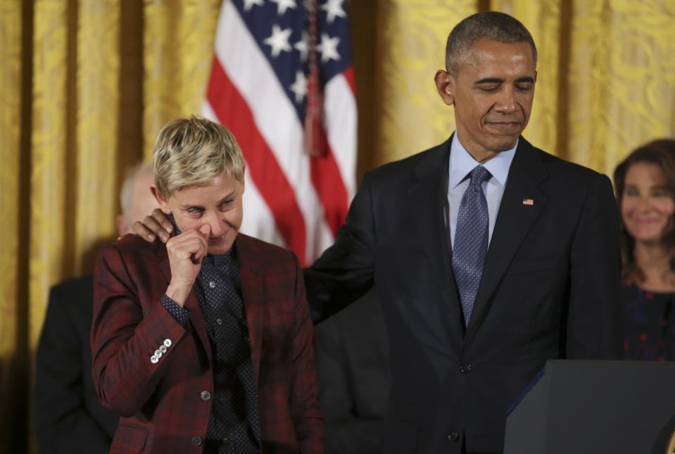 President Obama presents the 2016 Medal of Freedom to star-studded honorees