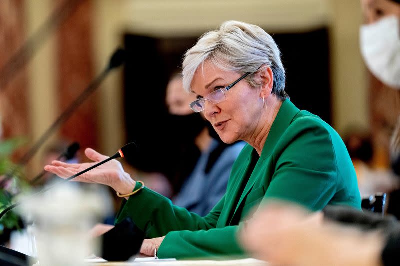 FILE PHOTO: U.S. Energy Secretary Granholm speaks at the State Department in Washington