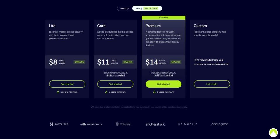 Nordlayer Pricing