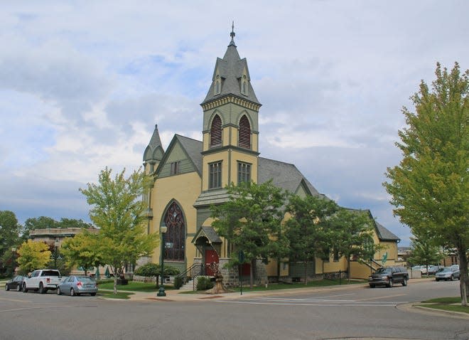 The Crooked Tree Arts Center is seen in downtown Petoskey.