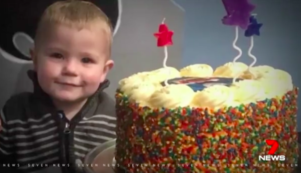 Little Damon Mishelle had only just celebrated his second birthday when he was struck in an alleged hit-and-run. Source: 7 News