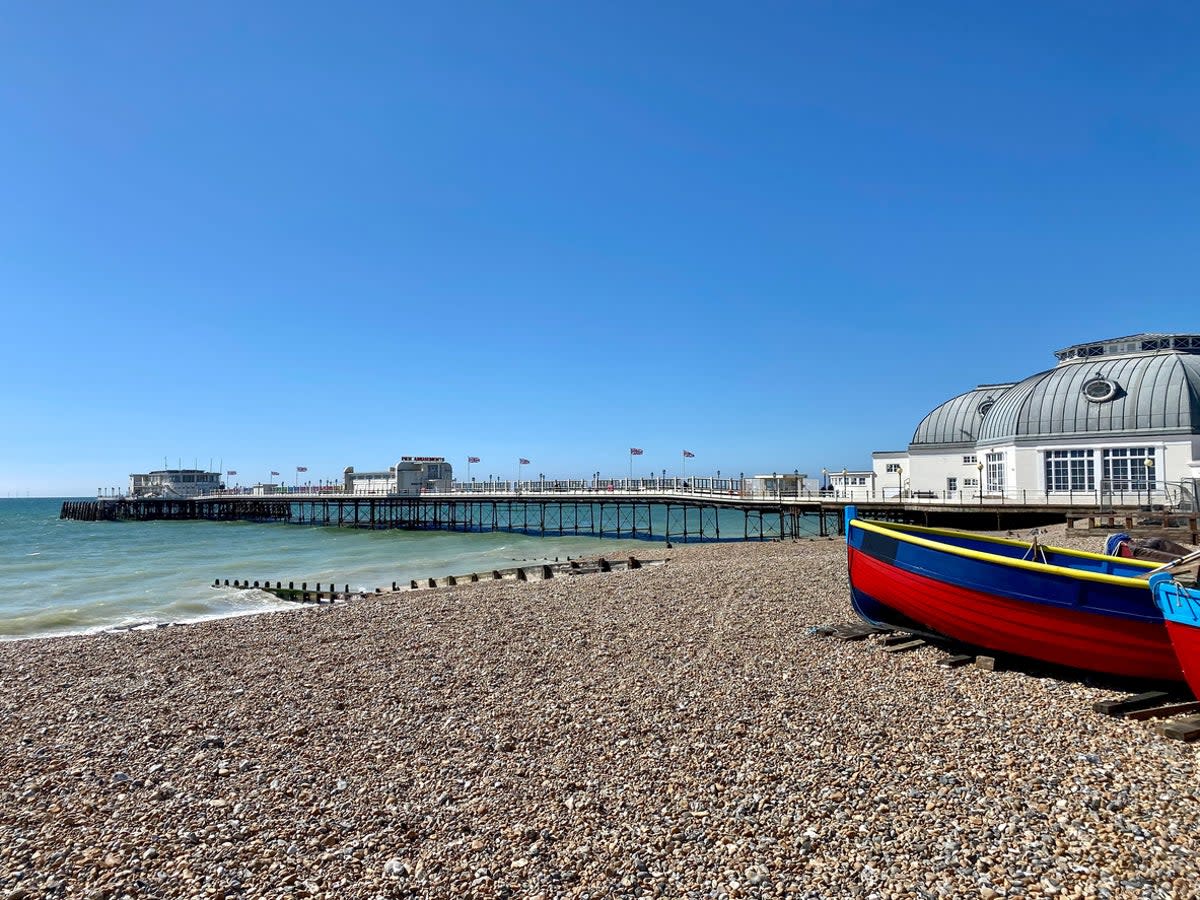 Worthing has a shingle beach and a sharp food scene to rival its coastal sibling’s  (Getty/iStock)