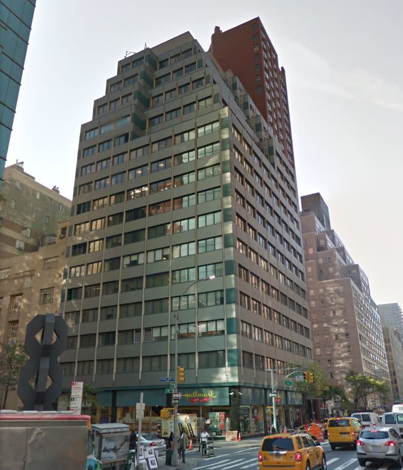 The Manhattan office building that hosts North Korea's Mission to the United Nations. (Photo: Google Maps)