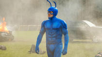 <p> After learning that the city in which he resides is under the control of a powerful supervillain, a meek, ordinary accountant (Griffin Newman) decides to join forces with a goofily earnest superhero dressed as a blue, muscular, anthropomorphic bug (Peter Serafinowicz) and become a vigilante himself. </p> <p> <strong>Why it is a great non-Marvel or DC Comics superhero TV show:</strong> A series that boldly celebrates cheesy, comic book-accurate costumes is Amazon Prime’s hilarious, Emmy-nominated superhero spoof, <em>The Tick</em>, which was the second live-action adaptation (and third television iteration overall) of cartoonist Ben Edlund’s antennaed character that he originally created as the mascot for New England Comics in 1986. </p>