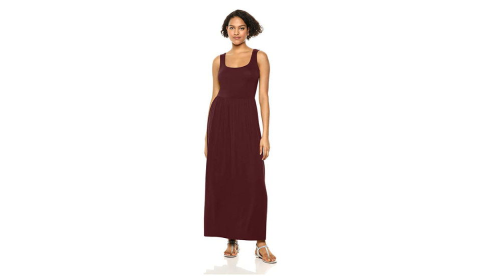 tank maxi in burgundy 