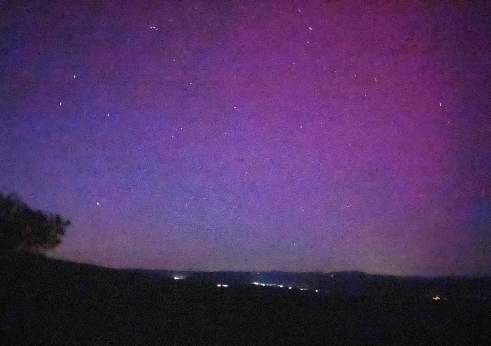 Robert Holden of San Luis Obispo captured images of the northern lights in the skies over Santa Margarita on May 10, 2024.